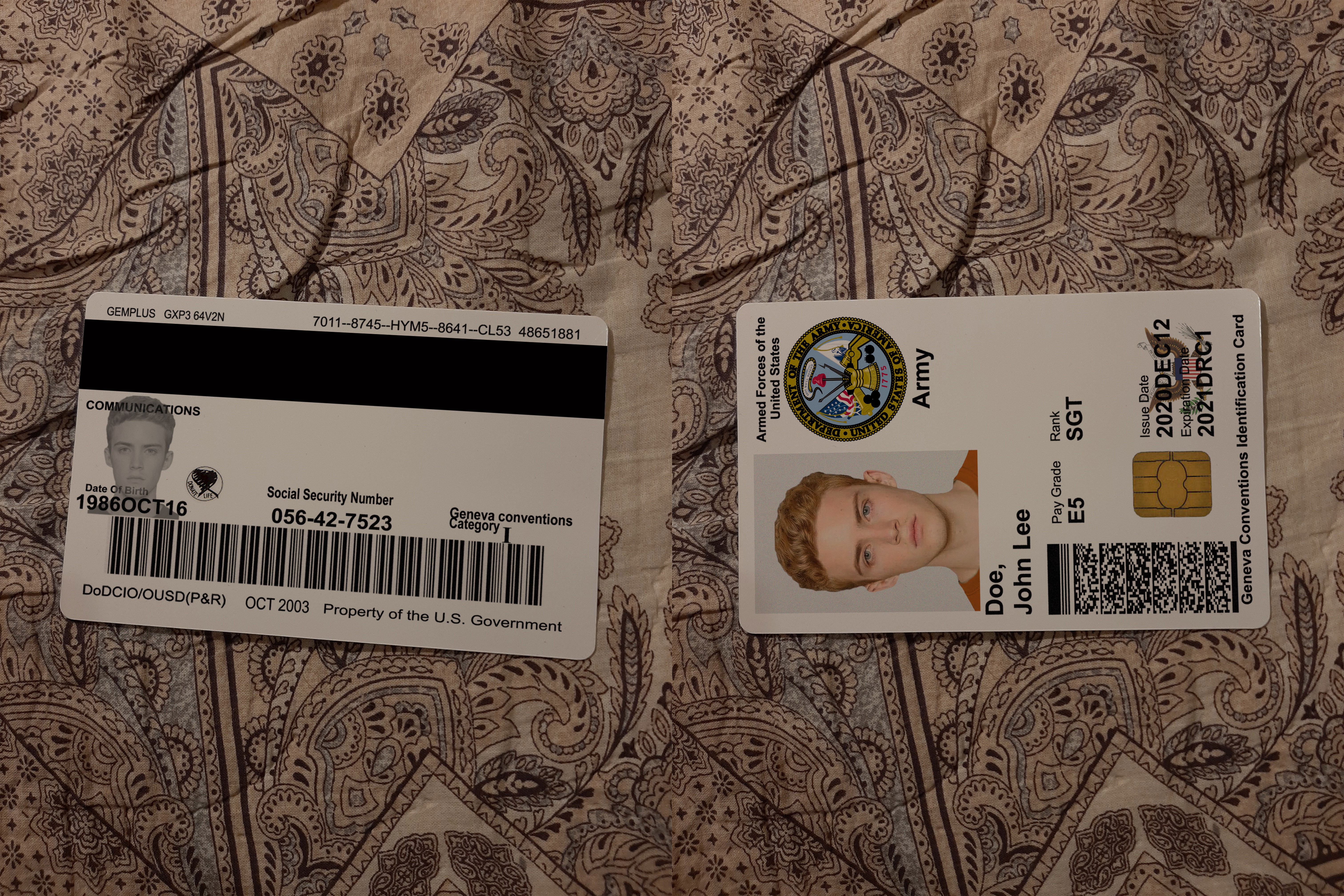 Avatar of US Military ID