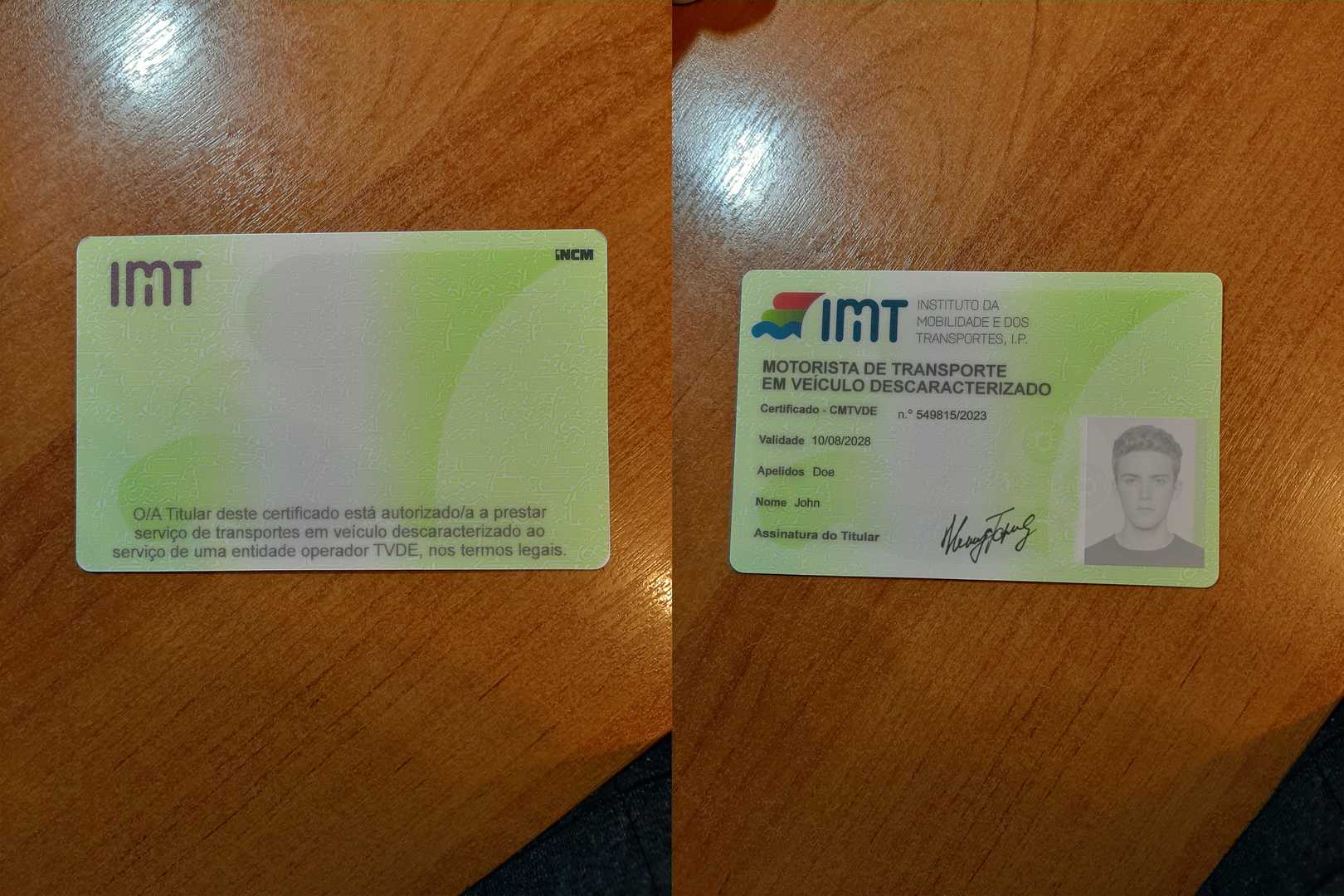 Avatar of IMT Portugal Driver Card