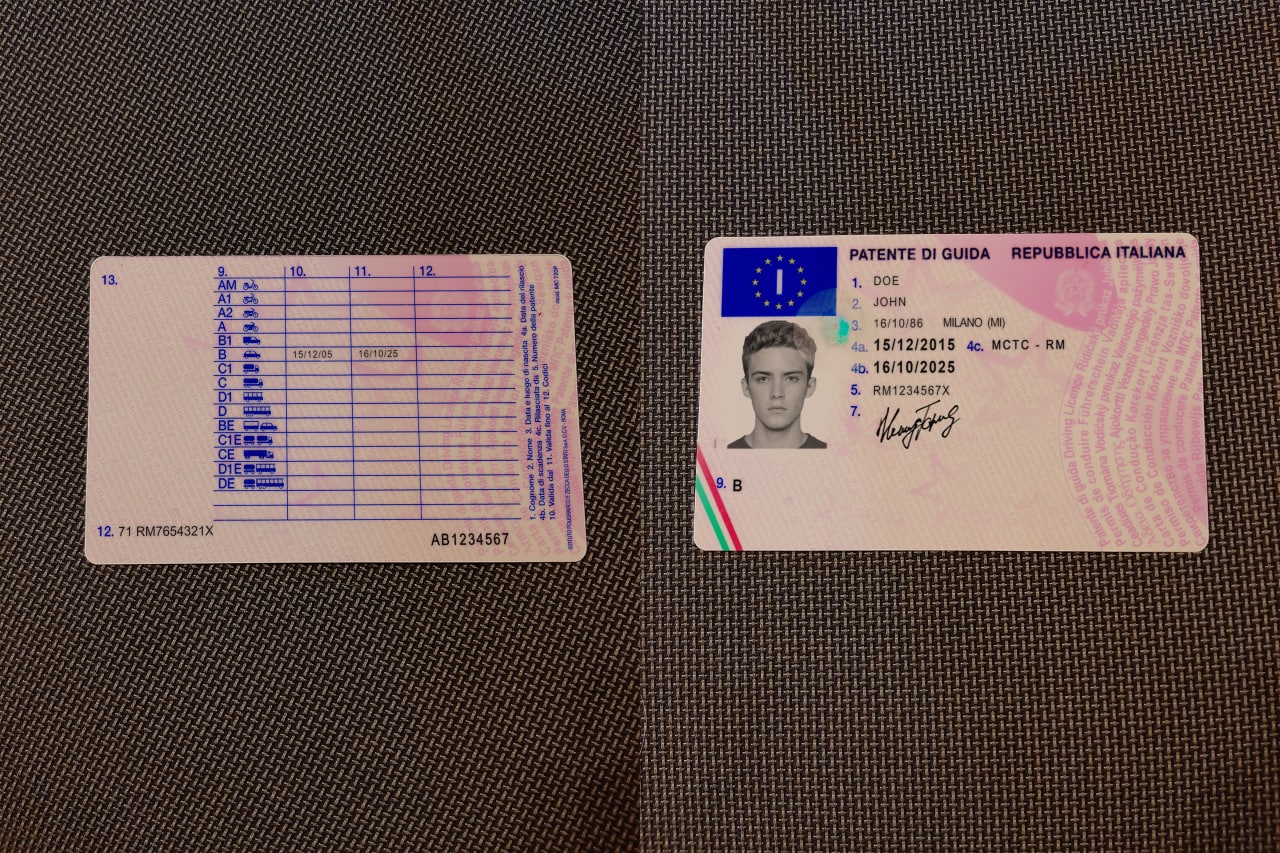 Avatar of Italy Driving Licence