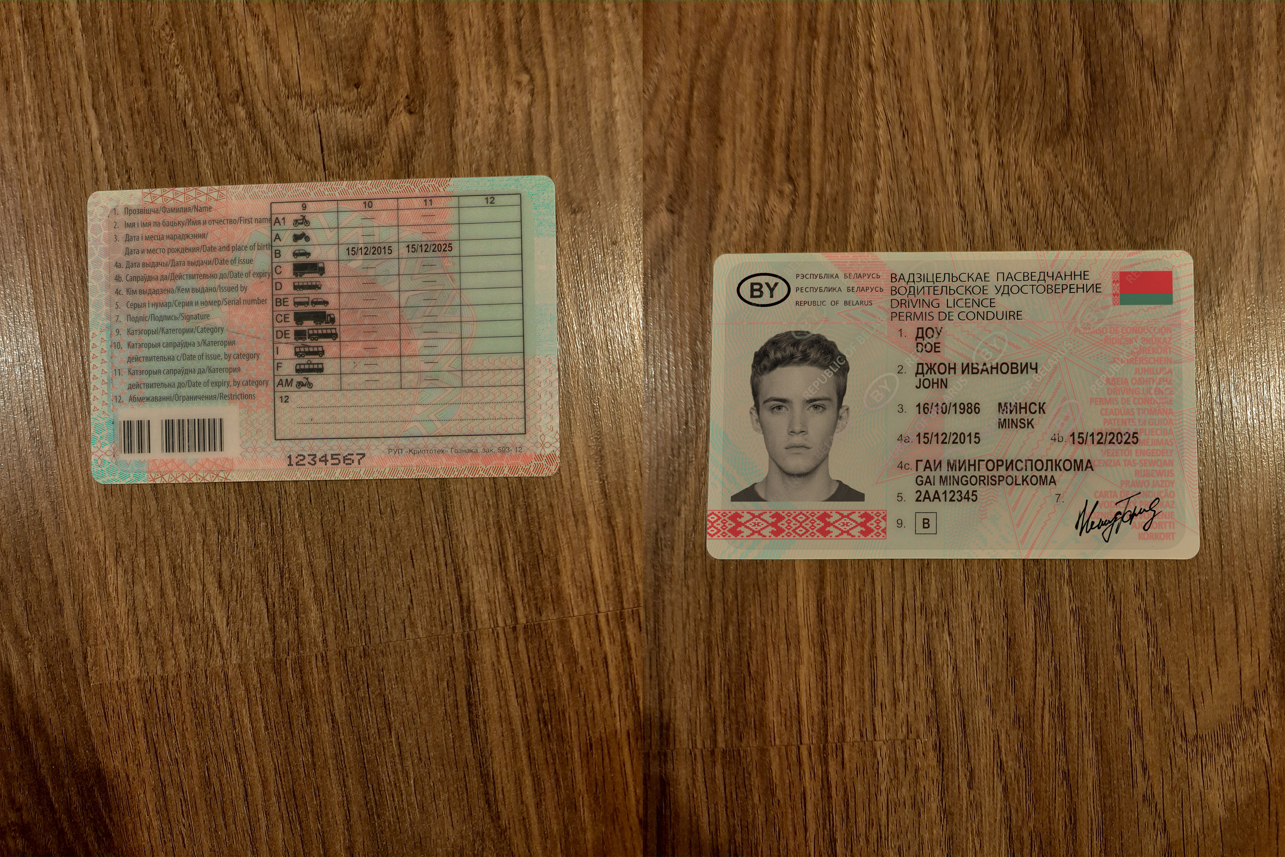 Avatar of Belarus Driving License