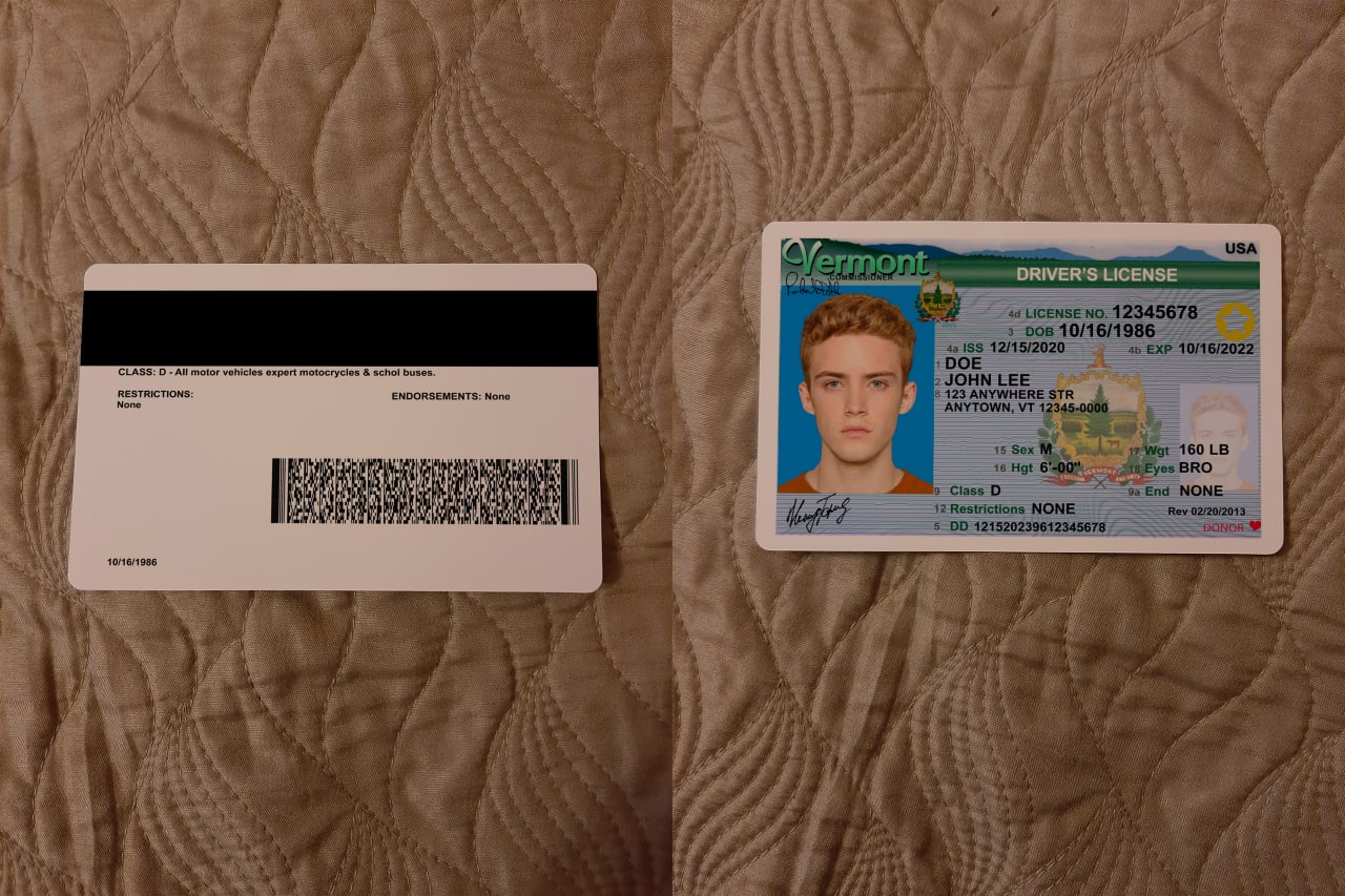 Avatar of USA Vermont Driver License