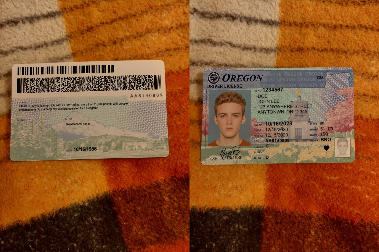 Avatar of USA Oregon Driver License