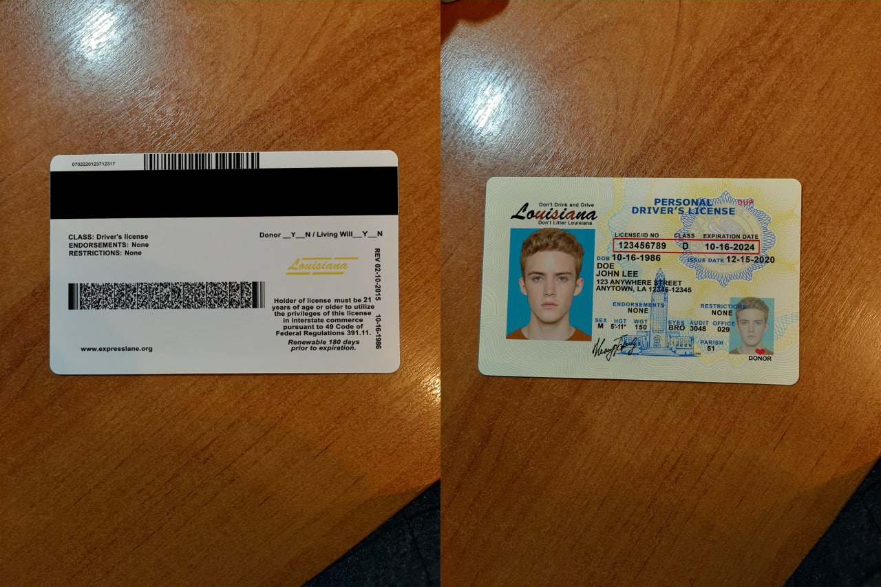 Avatar of USA Louisiana Driver License