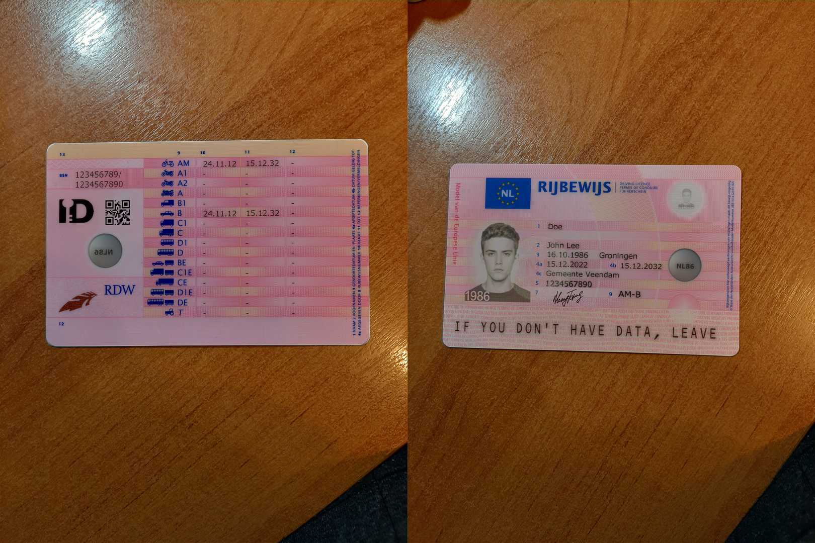 Avatar of Netherlands Driving License