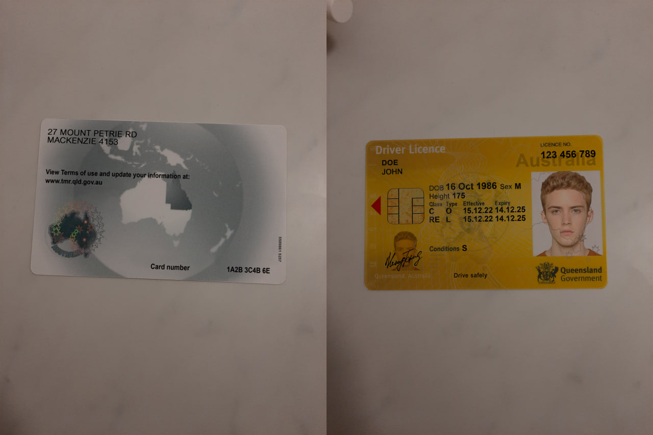 Avatar of Australia Queensland Driver licence